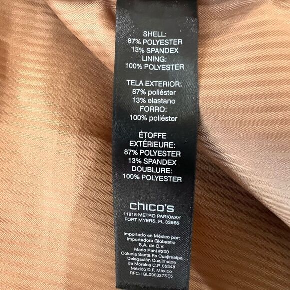 Chico's Black Label Faux-Suede Grommet Vest, Country Barn. size 1/Medium/ 8 - Picture 8 of 9